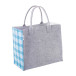 CreaFelt Shop B blanc gris sac shopping personnalisé 