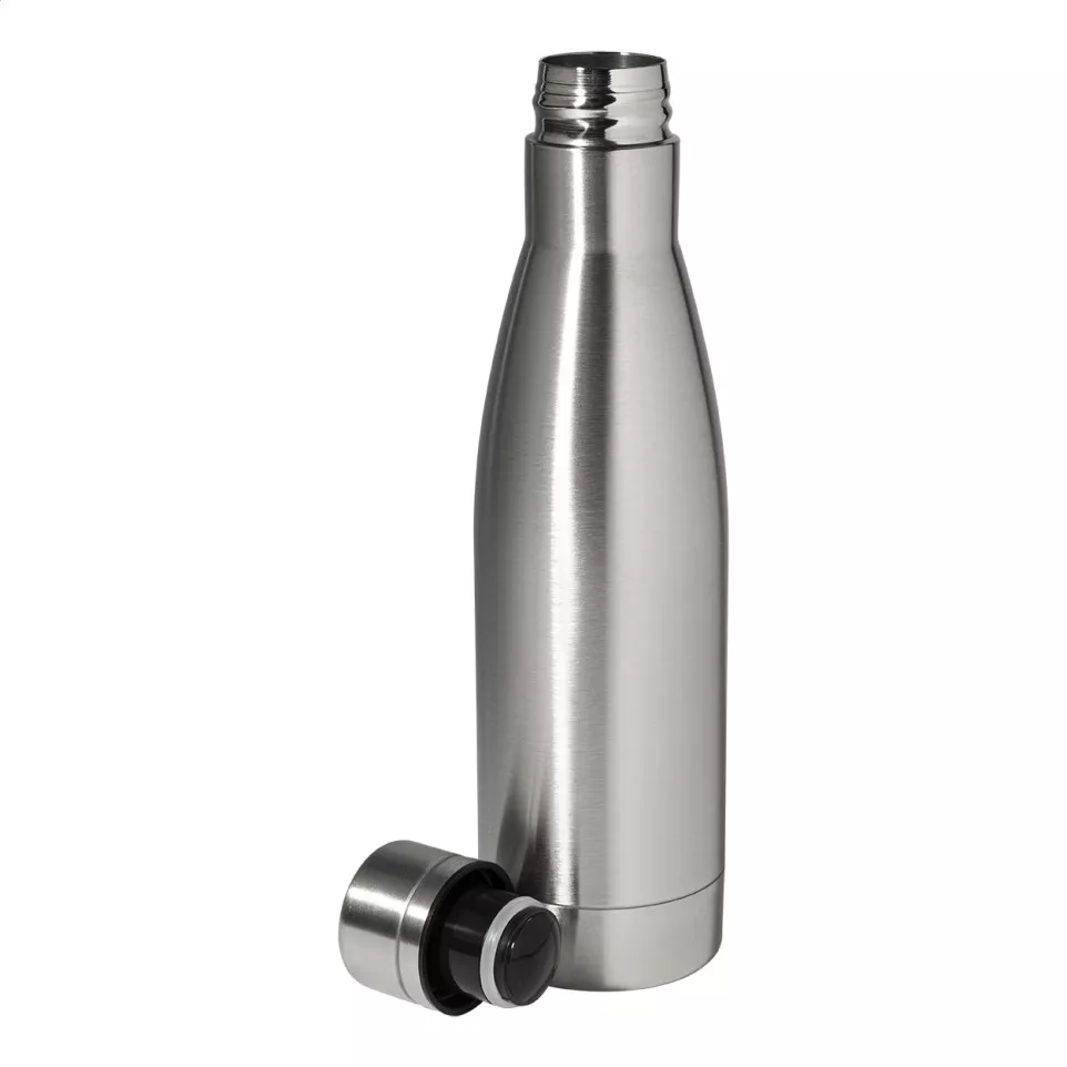 Koppar zilver  koper geïsoleerde fles 