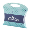 CreaBox Pillow Carry S blanc  boite en forme de petit coussin 