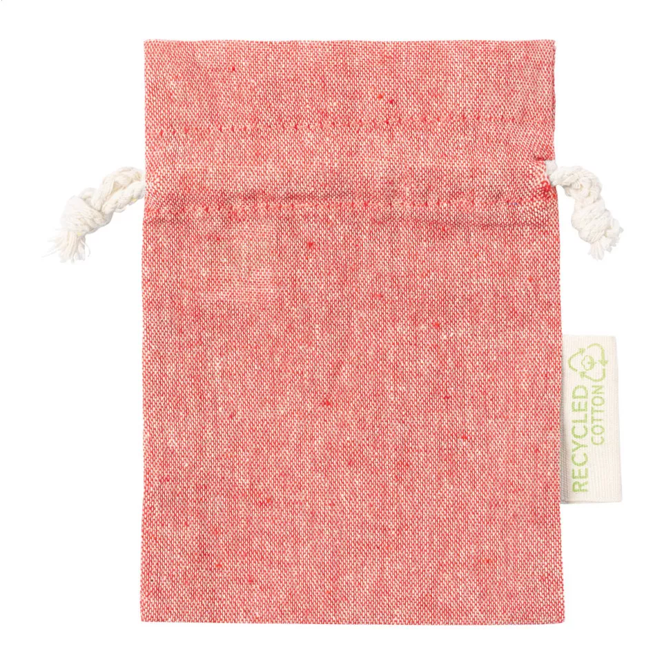 Restry S red  cotton gift bag, small 