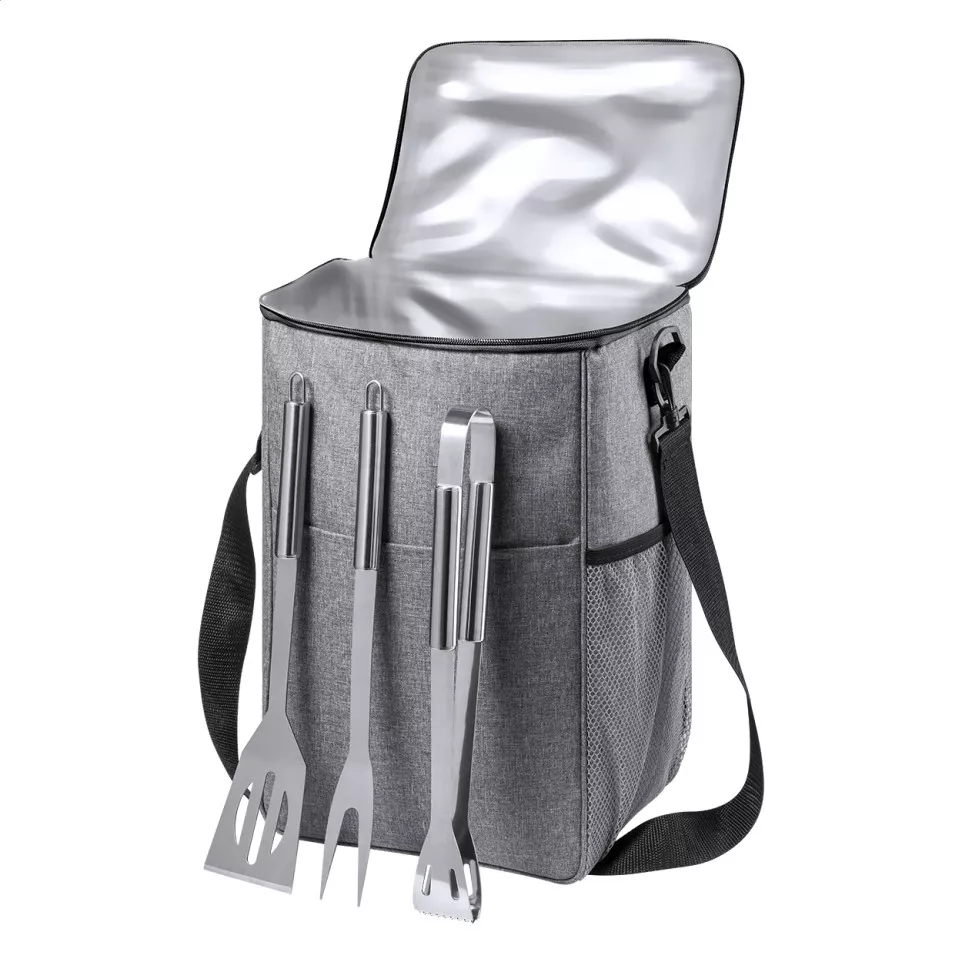 Gumbo grijs  BBQ set koeltas 