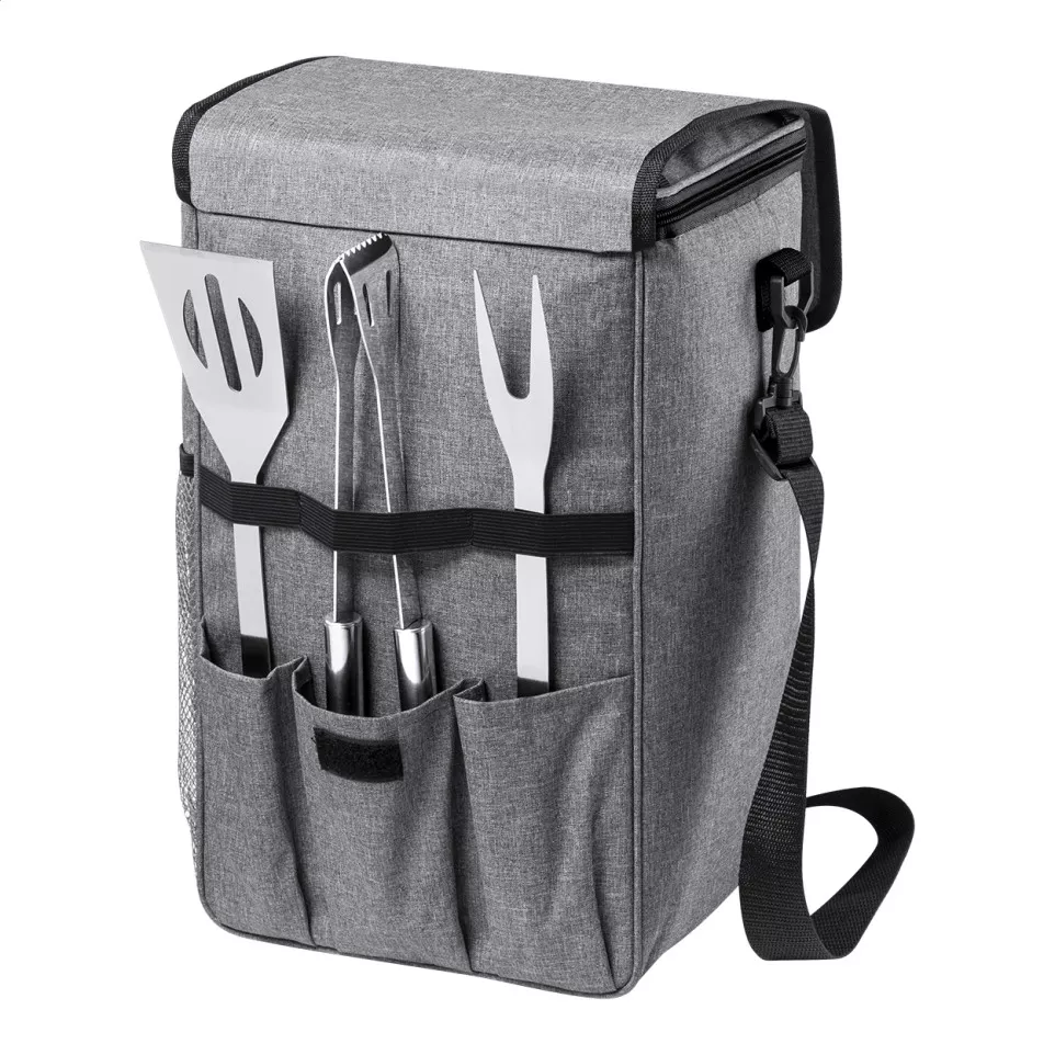Gumbo grijs  BBQ set koeltas 