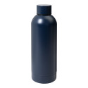 Blussi donker blauw  roestvrijstalen fles 