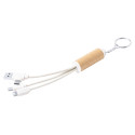 Paplen natural  keyring USB charger cable 