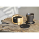 Chiang black natural RPET coaster set 