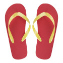 CreaPlaya yellow  customisable beach slippers - strap 36-38-B