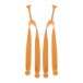 CreaPlaya orange  customisable beach slippers - strap 36-38-B