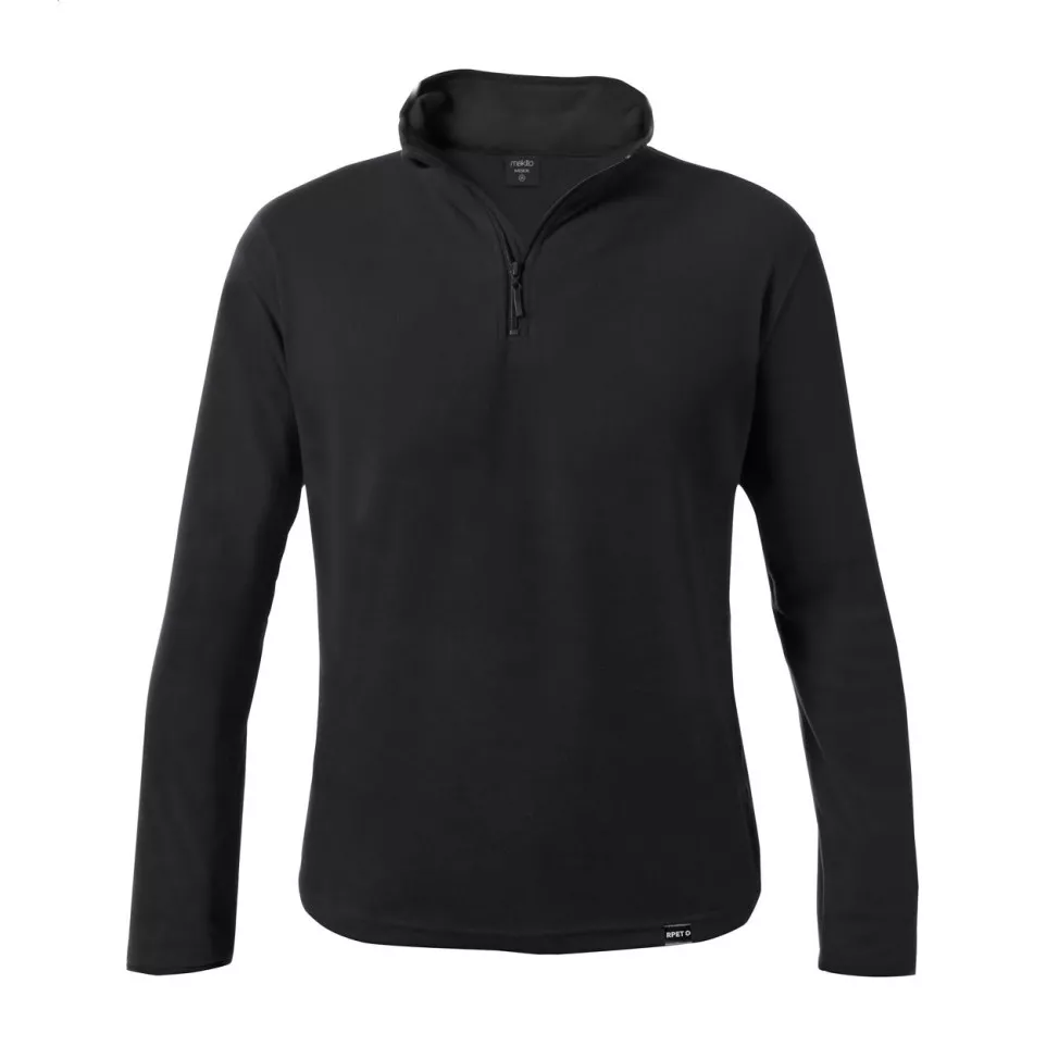 Mecox black  RPET fleece jacket L