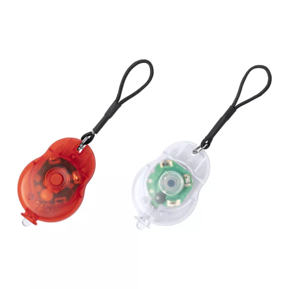Dullux white red bicycle light set 