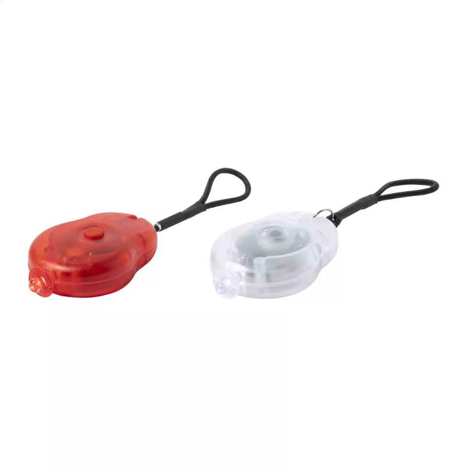 Dullux white red bicycle light set 