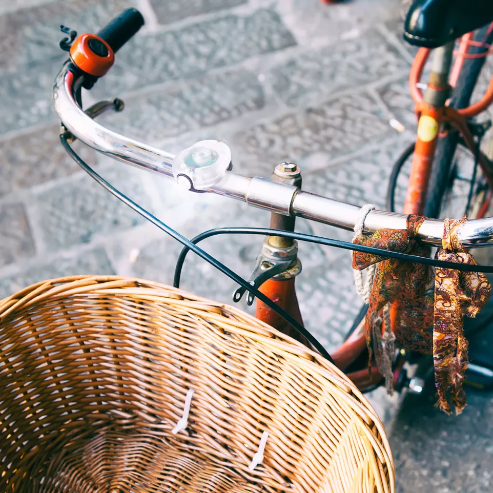 Dullux white red bicycle light set 