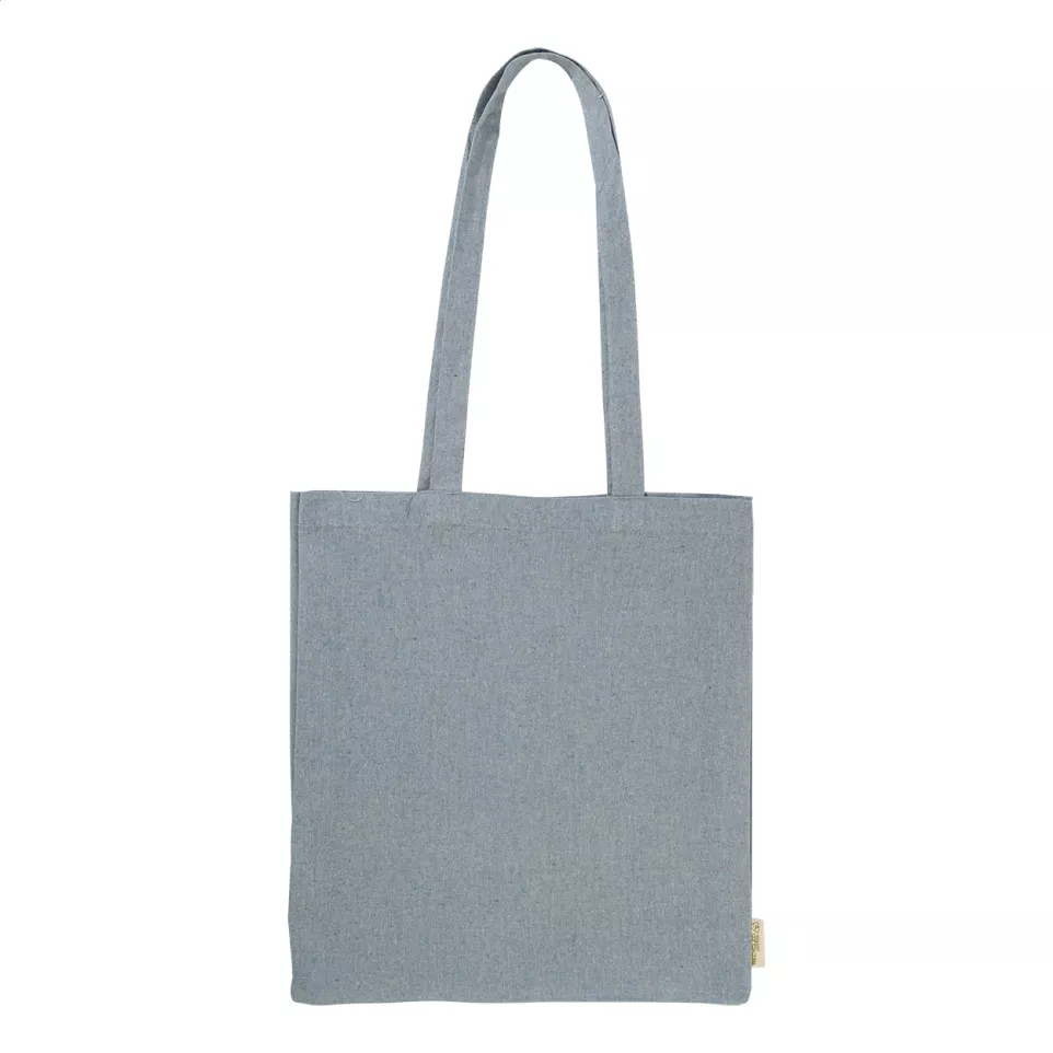 Recote bleu  tote bag en coton 