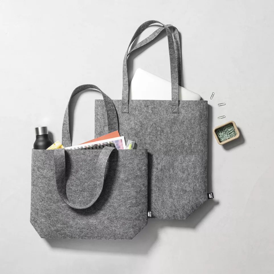 Shoffel grijs  RPET-boodschappentas 