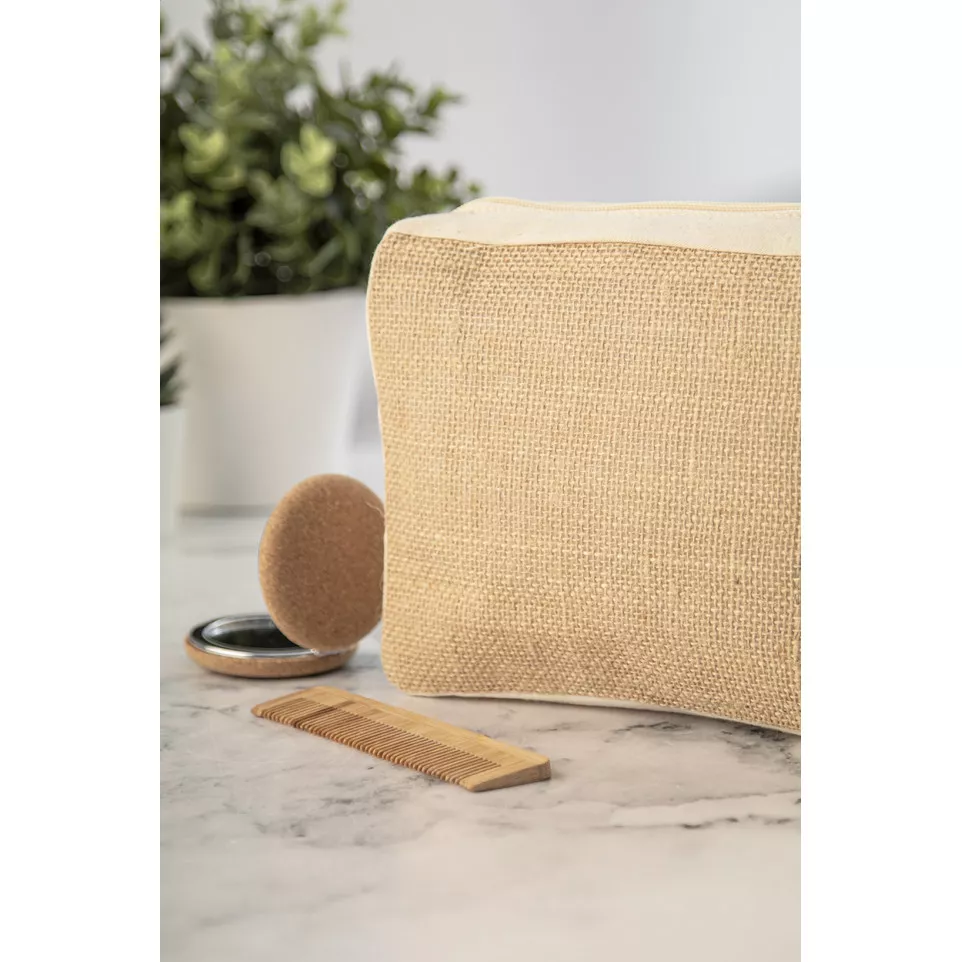 Jurbax natural  cosmetic bag 