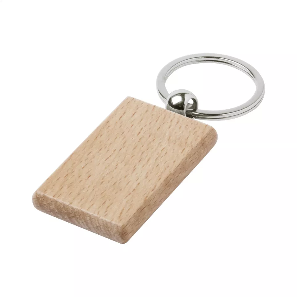 Wokke naturelle  porte-clés, rectangle 