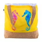 SuboShop Playa blanc naturelle sac de plage ou sac à provisions 