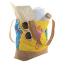 SuboShop Playa blanc naturelle sac de plage ou sac à provisions 