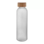 Cloody frosted white  glass bottle 