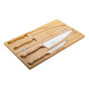 Sanjo naturelle  set de couteaux en bambou 