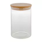 Momomi XL transparant natuurlijk glazen voorraadpot 