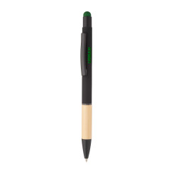 Boorly dark green black touch ballpoint pen 