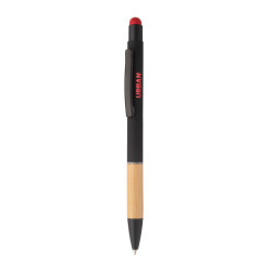 Boorly rood zwart balpen 
