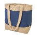 Paralia dark blue natural beach or shopping bag 