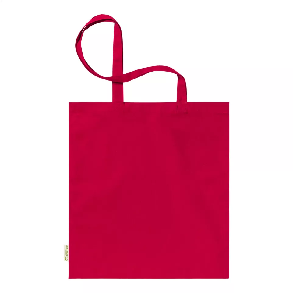 Borough red  cotton shopping bag 