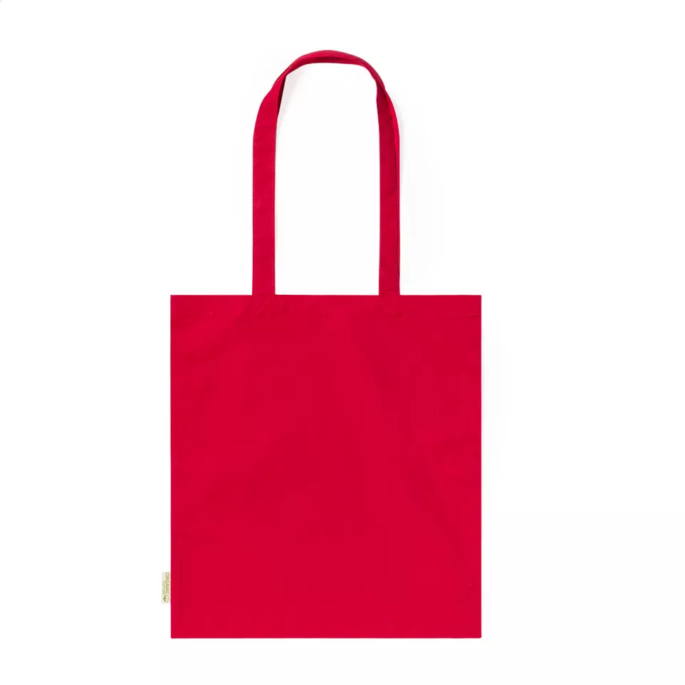 Borough red  cotton shopping bag 