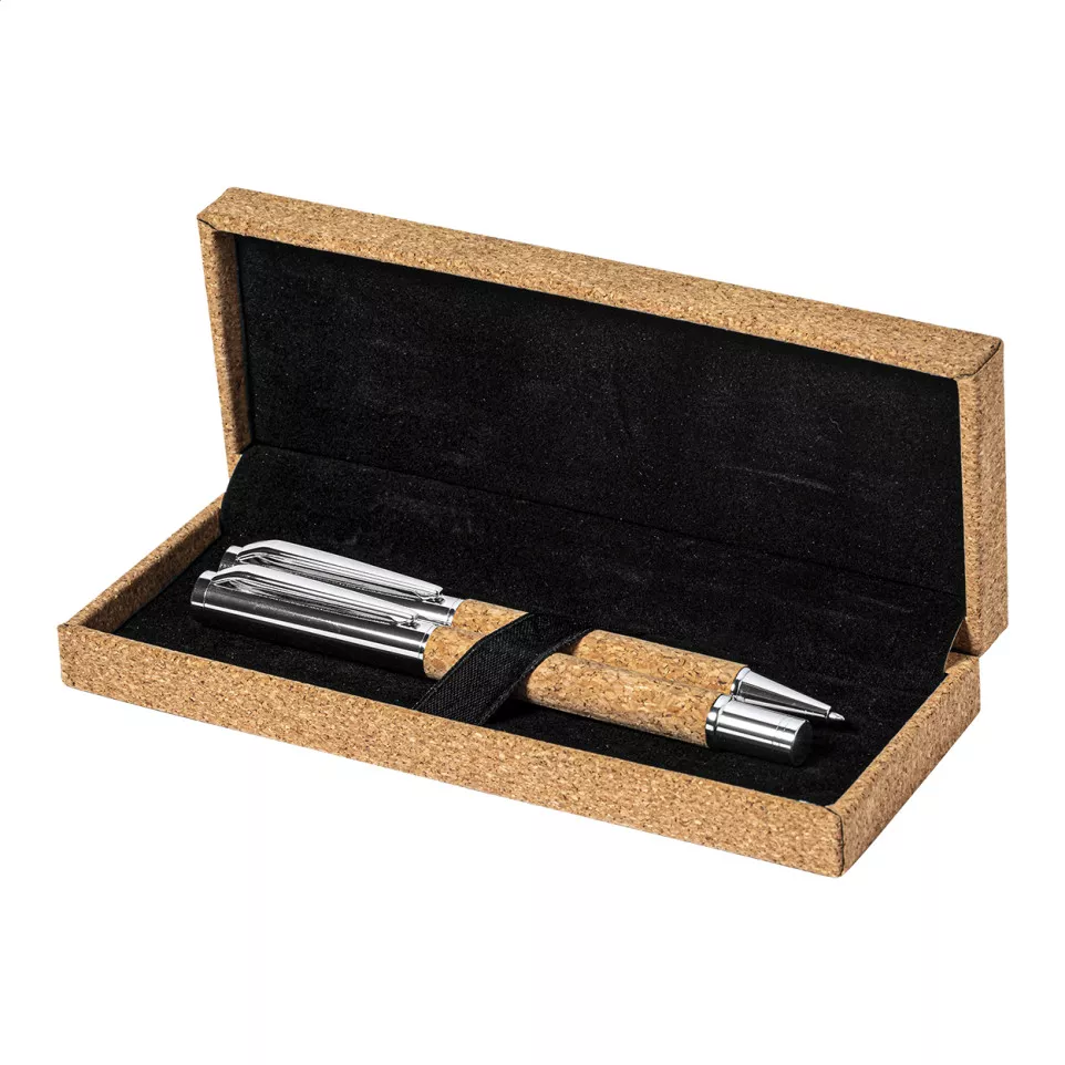 Garrya natural silver pen set 