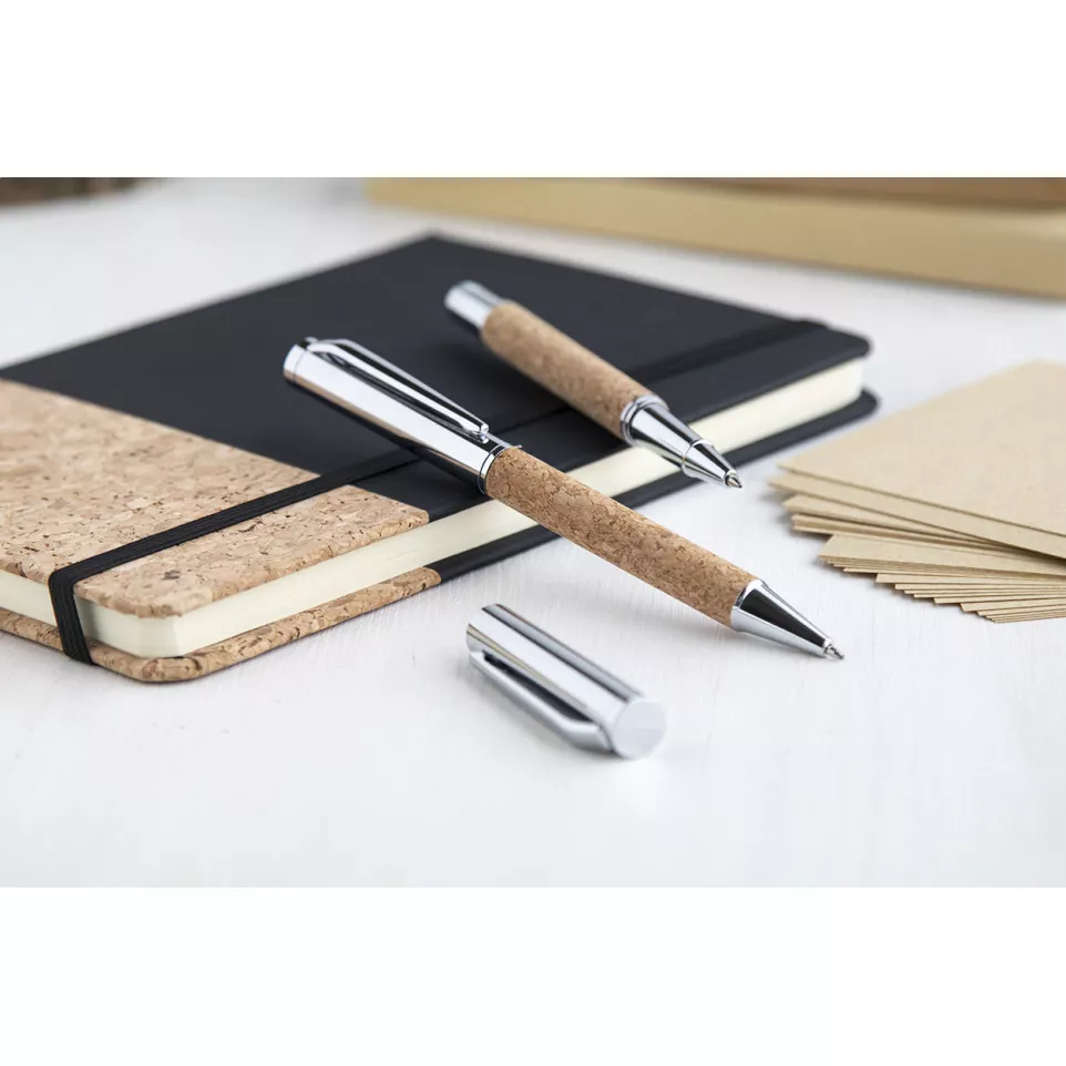 Garrya natural silver pen set 
