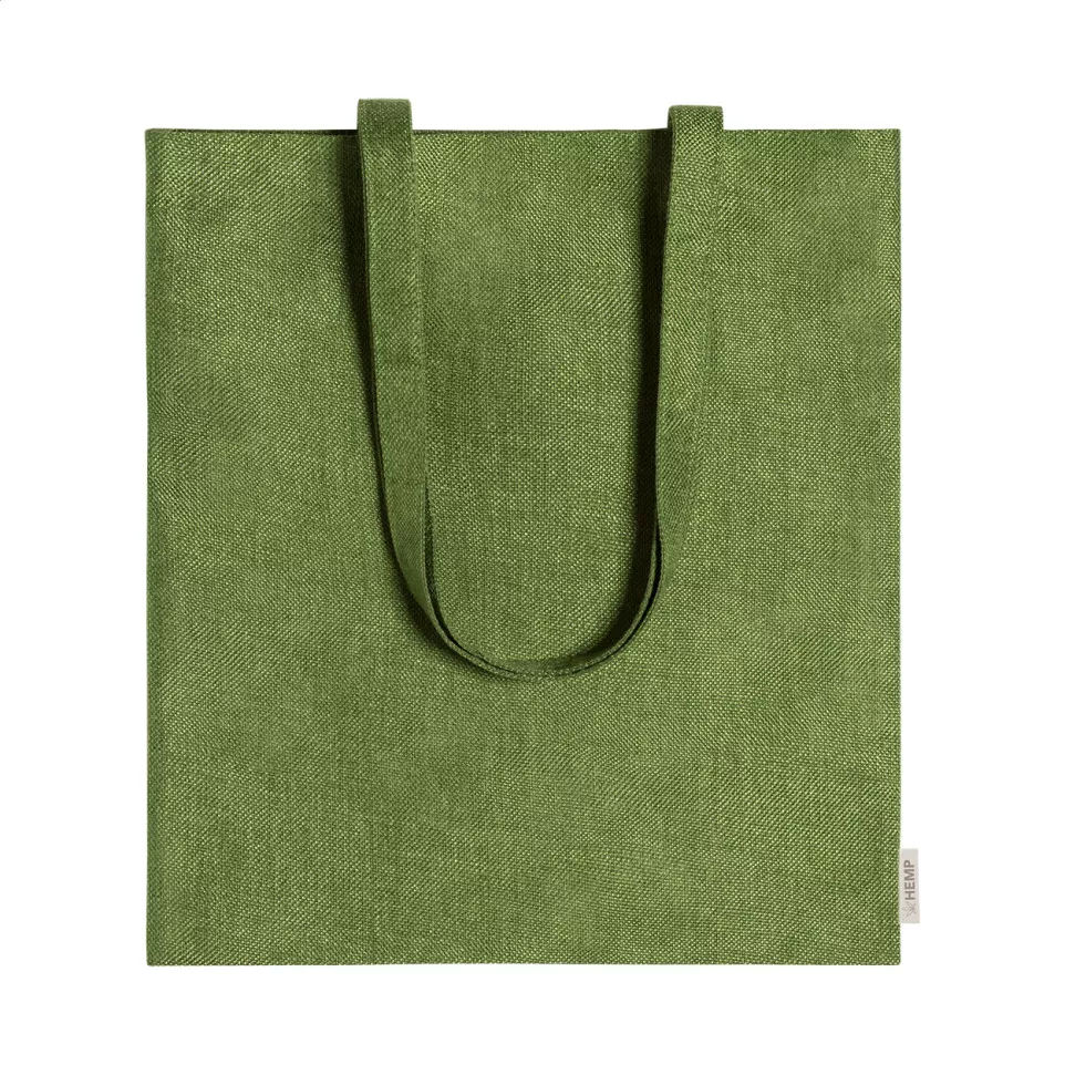 Sativy green  hemp shopping bag 