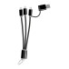 Rashort black  keyring USB charger cable 