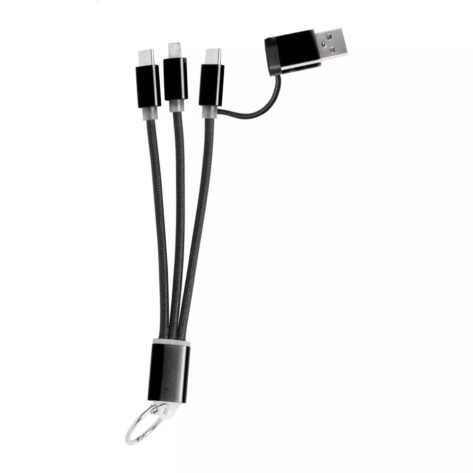 Rashort black  keyring USB charger...