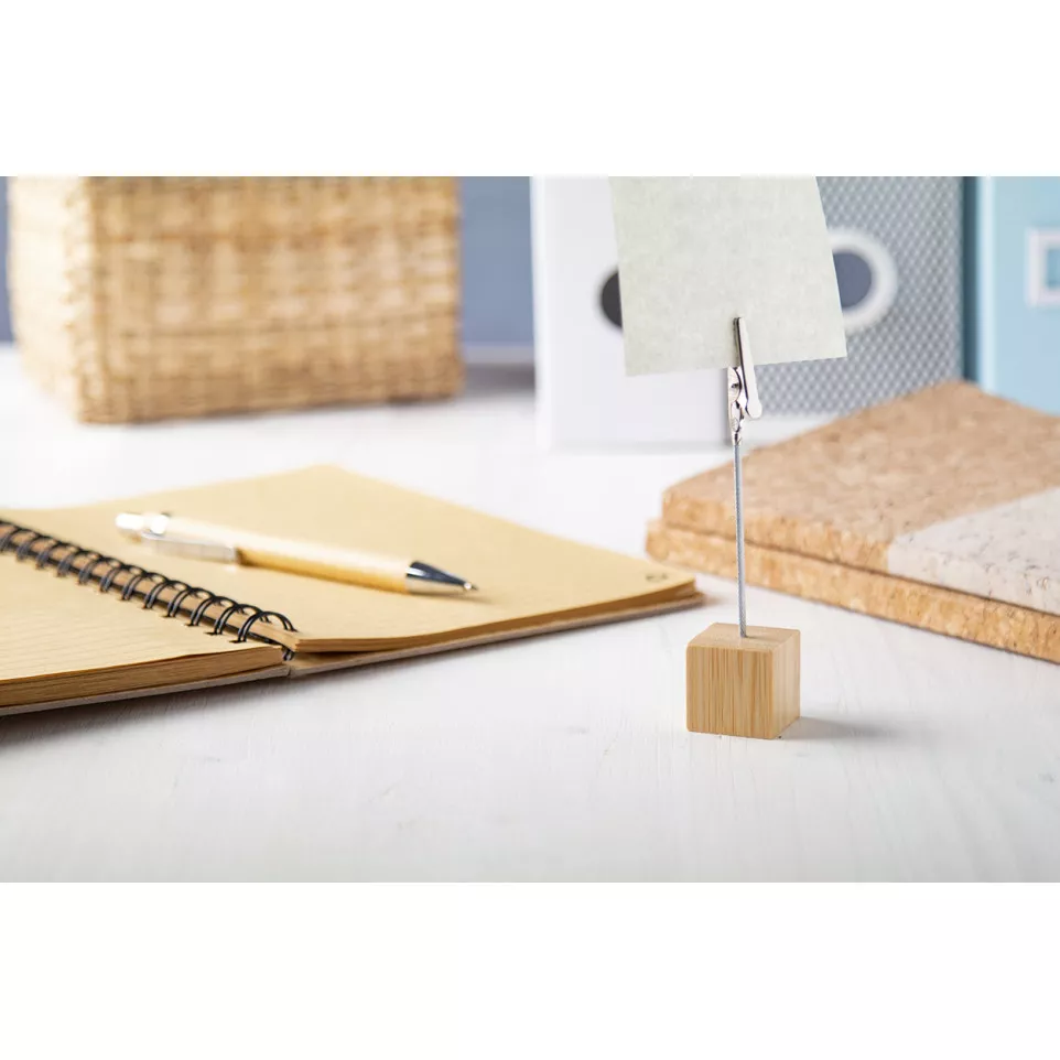 Bombra natural  bamboo note clip 