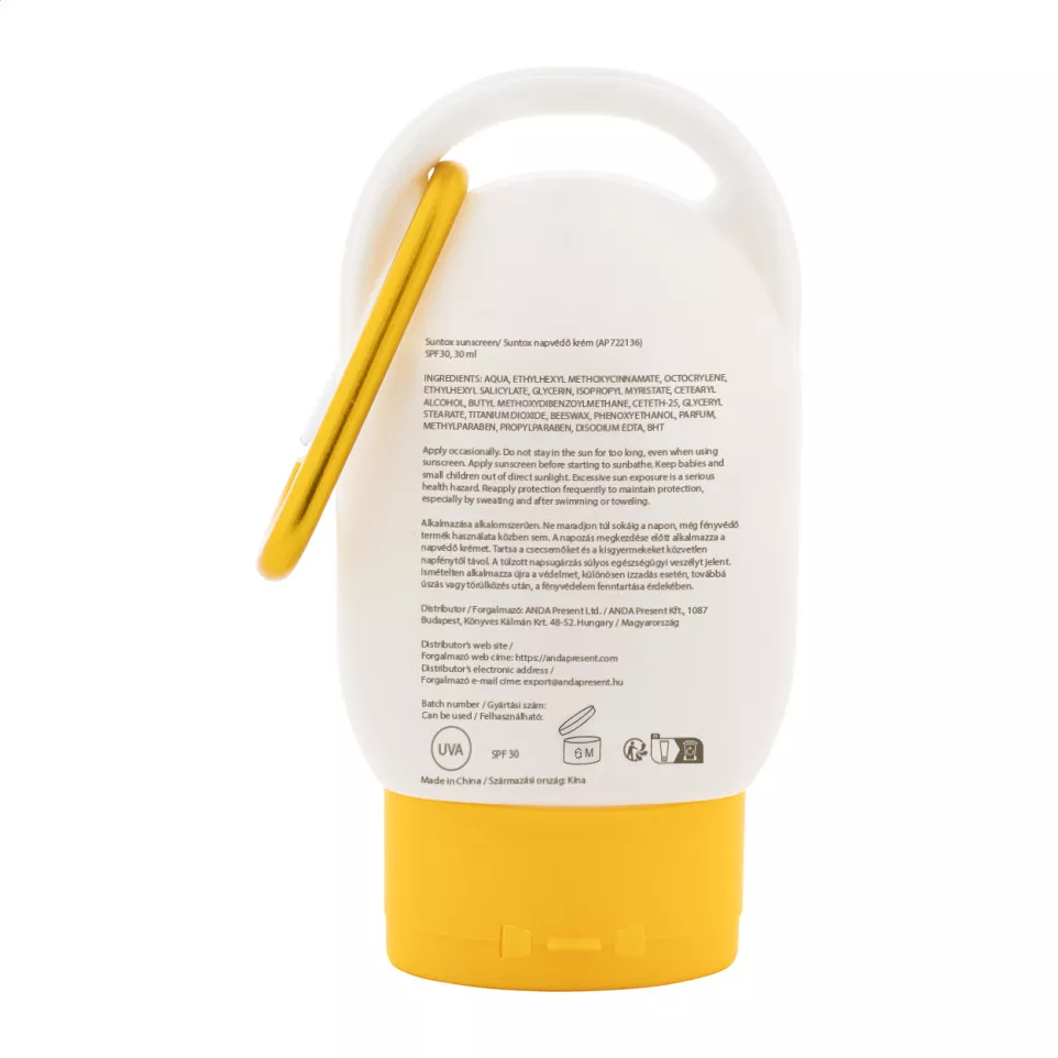 Suntox yellow white sunscreen lotion 