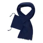 Speer donker blauw  sjaal van biologisch katoen 