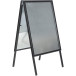 Europel stoepbord Economy, lijst 32 mm, ft A1, zwart