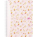 Oxford Floral Polybound Spiral Notebook A5 60 Sheets 5mm Grid Assorted Designs