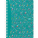 Oxford Floral softcover spiraalschrift, ft A5, 60 vel, geruit 5 mm, 4 geassorteerde designs