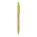 Slothic lime green natural bamboo ballpoint pen 