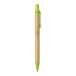 Slothic lime green natural bamboo ballpoint pen 