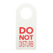 Disturb white  custom door hanger 