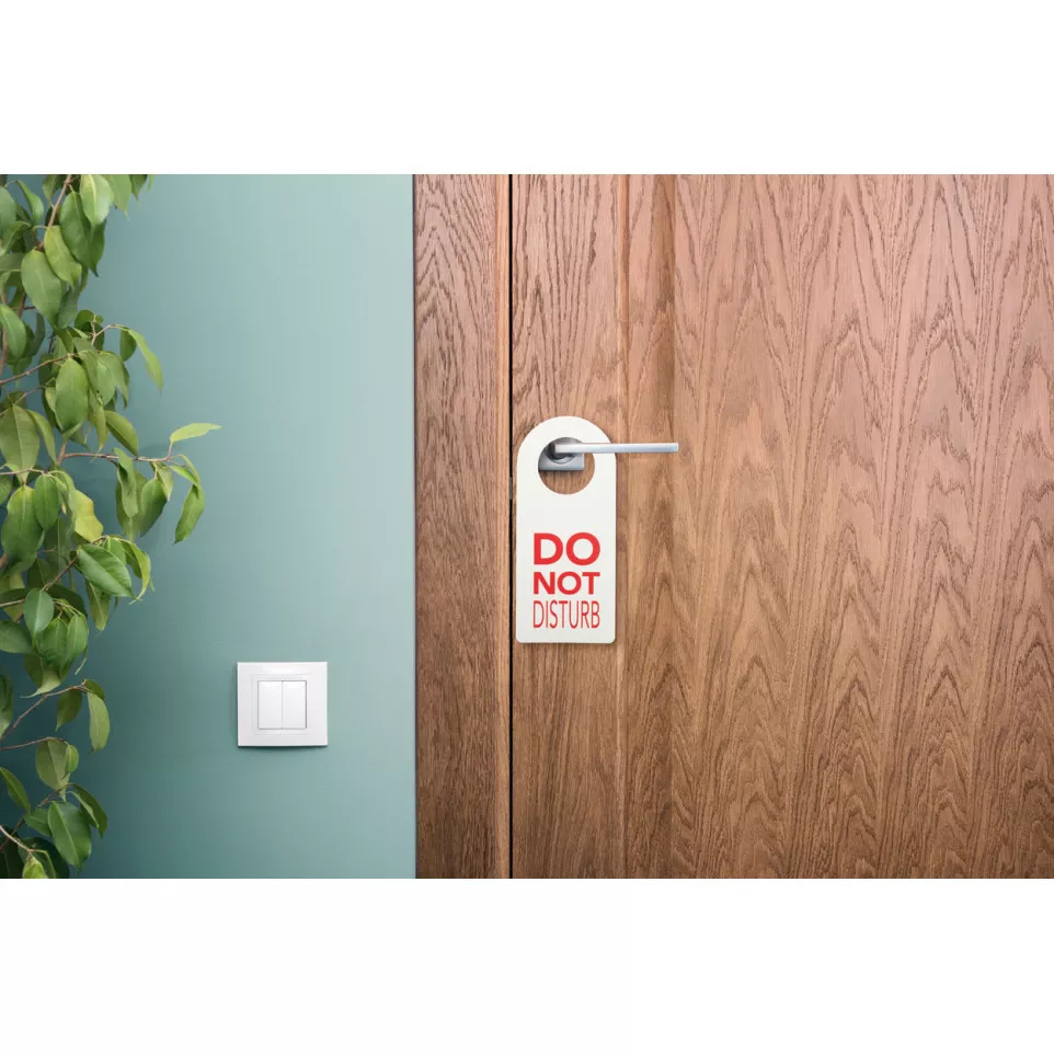 Disturb blanc  accroche-porte sur...