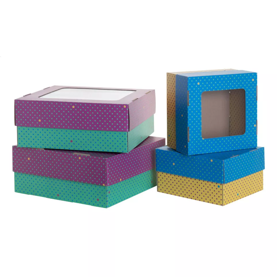 CreaBox Gift Box Window L blanc...