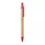 Slothic red natural bamboo ballpoint pen 