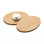 BooBadge naturelle  badge en bambou 