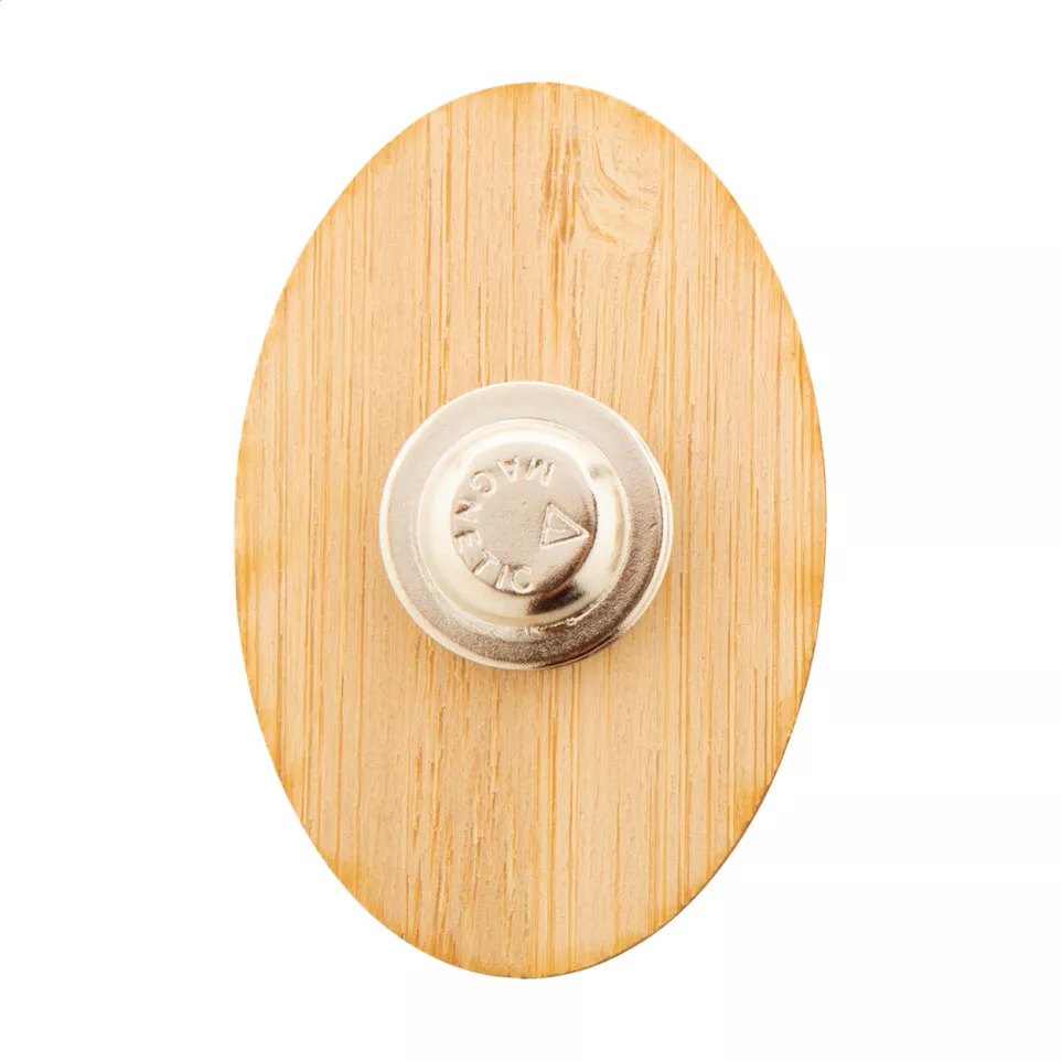 BooBadge naturelle  badge en bambou 