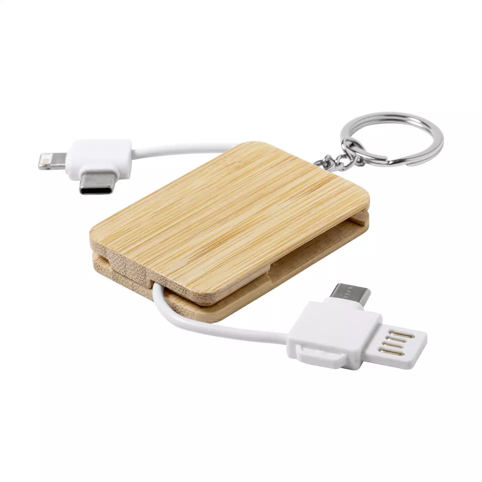 Edulis white natural keyring USB...
