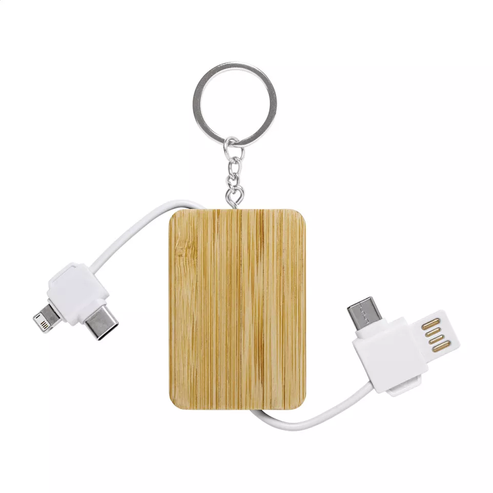 Edulis white natural keyring USB...